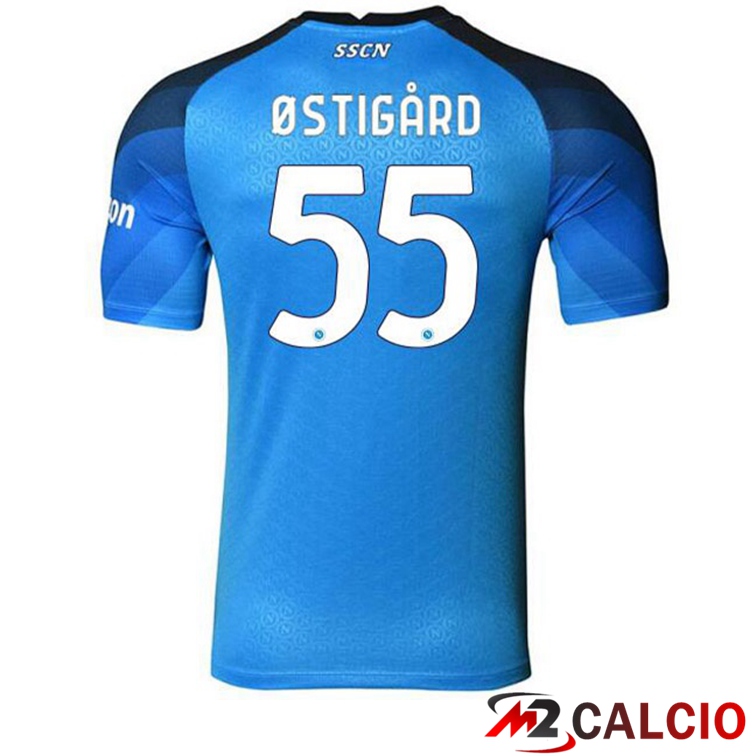 Maglie Calcio SSC Napoli (Ostigard 55) Prima Blu 2022/2023