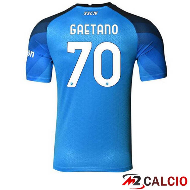 Maglie Calcio SSC Napoli (Gaetano 70) Prima Blu 2022/2023