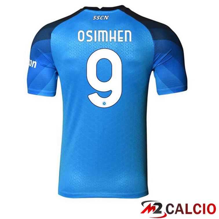 Maglie Calcio SSC Napoli (Osimhen 9) Prima Blu 2022/2023
