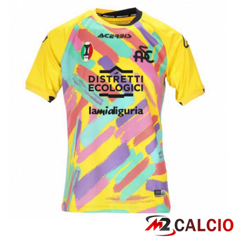 Maglie Calcio Spezia Calcio Terza Giallo 2022/2023