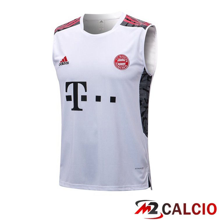 Canotta Calcio Bayern Monaco Bianco 2022/2023