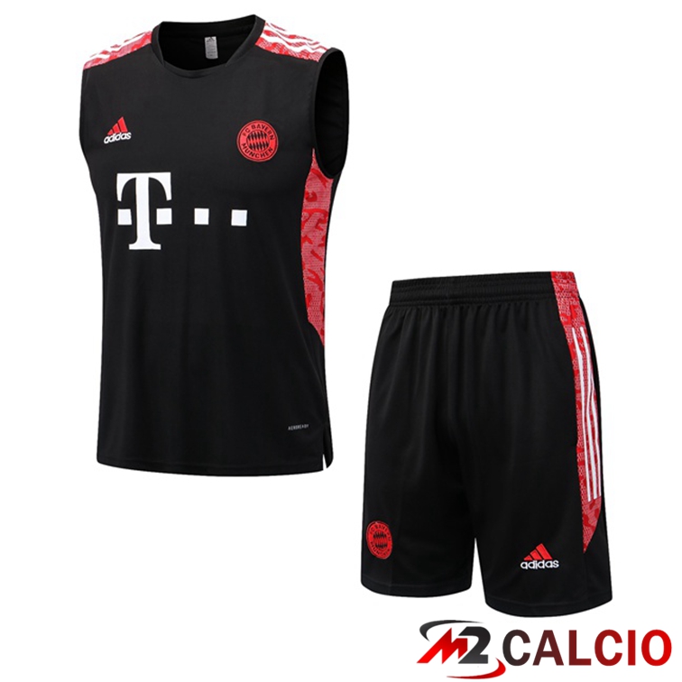 Canotta Calcio Bayern Monaco + Shorts Nero 2022/2023