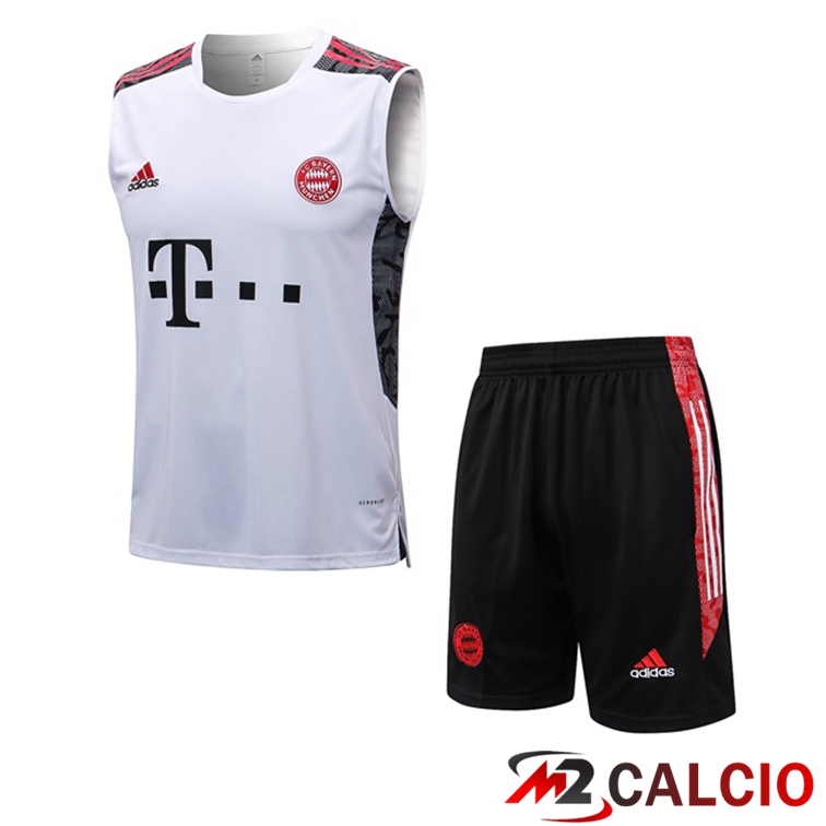 Canotta Calcio Bayern Monaco + Shorts Bianco 2022/2023