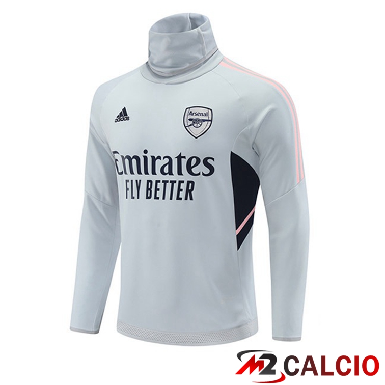 Felpe Allenamento Arsenal Collo Alto Grigio 2022/2023