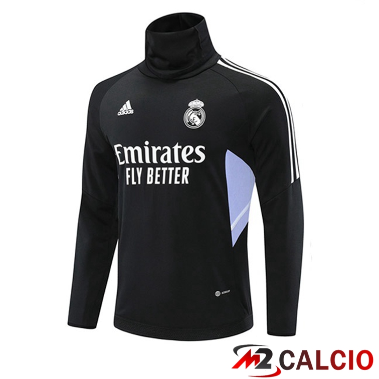 Felpe Allenamento Real Madrid Collo Alto Nero 2022/2023