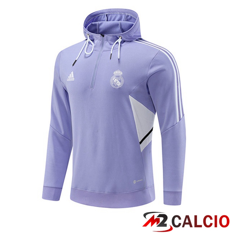 Felpa Con Cappuccio Real Madrid Porpora 2022/2023