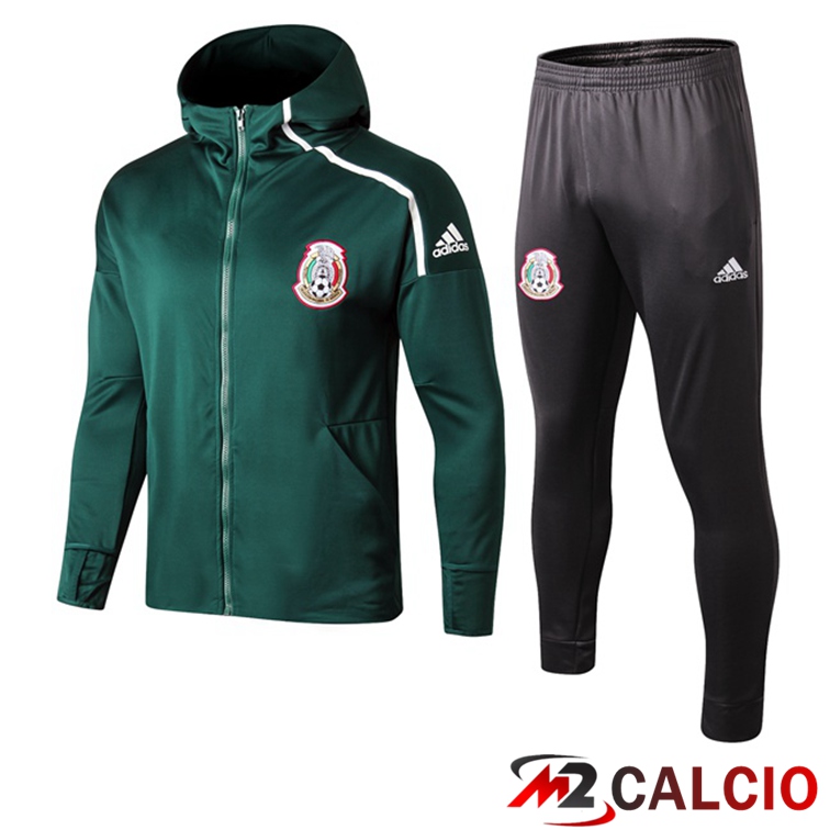 Insieme Giacca Con Cappuccio Tuta Messico Verde 2022/2023