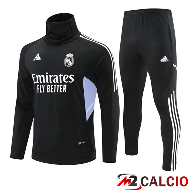Tuta Calcio Real Madrid Collo Alto Nero 2022/2023