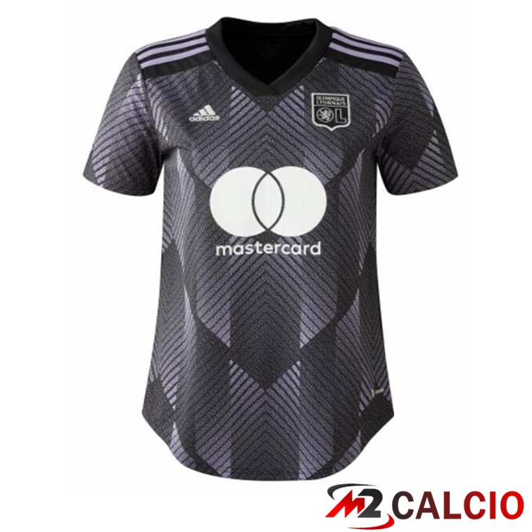 Maglie Calcio Lyon OL Donna Terza Nero 2022/2023