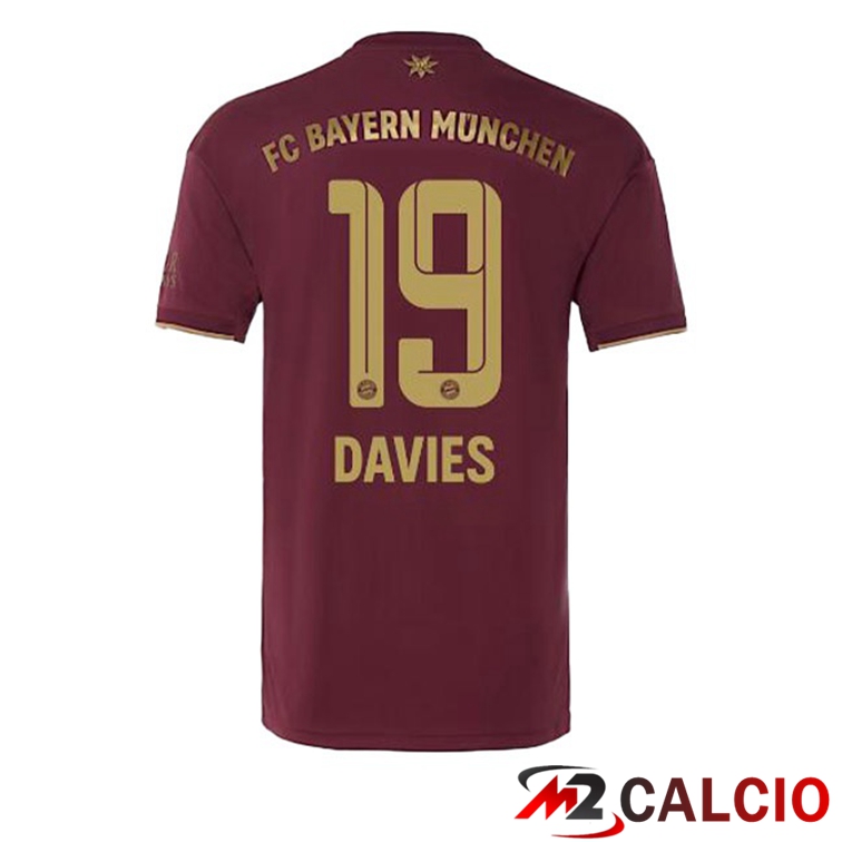 Maglie Calcio Bayern Monaco (Davies 19) Edizione Speciale Rosso 2022/2023