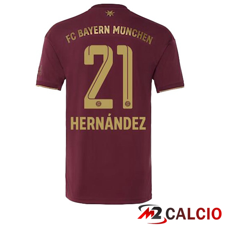 Maglie Calcio Bayern Monaco (Hernández 21) Edizione Speciale Rosso 2022/2023