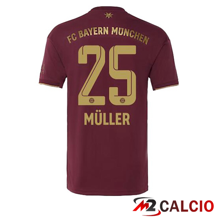 Maglie Calcio Bayern Monaco (Müller 25) Edizione Speciale Rosso 2022/2023