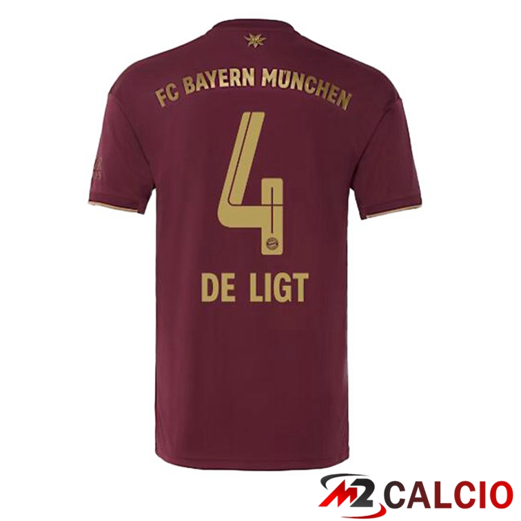 Maglie Calcio Bayern Monaco (De Ligt 4) Edizione Speciale Rosso 2022/2023