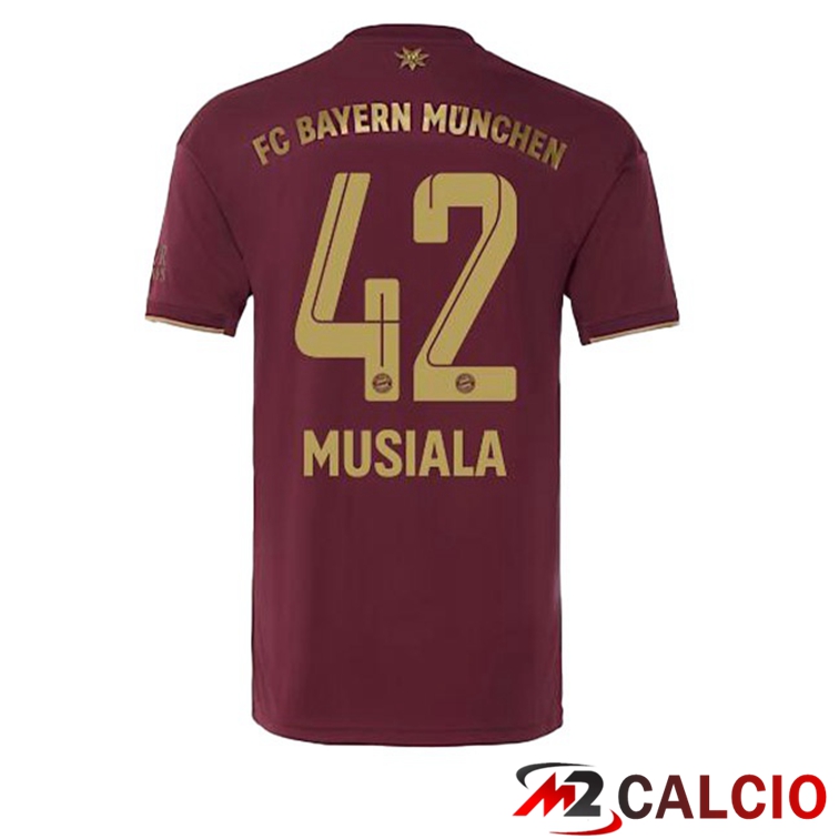 Maglie Calcio Bayern Monaco (Musiala 42) Edizione Speciale Rosso 2022/2023