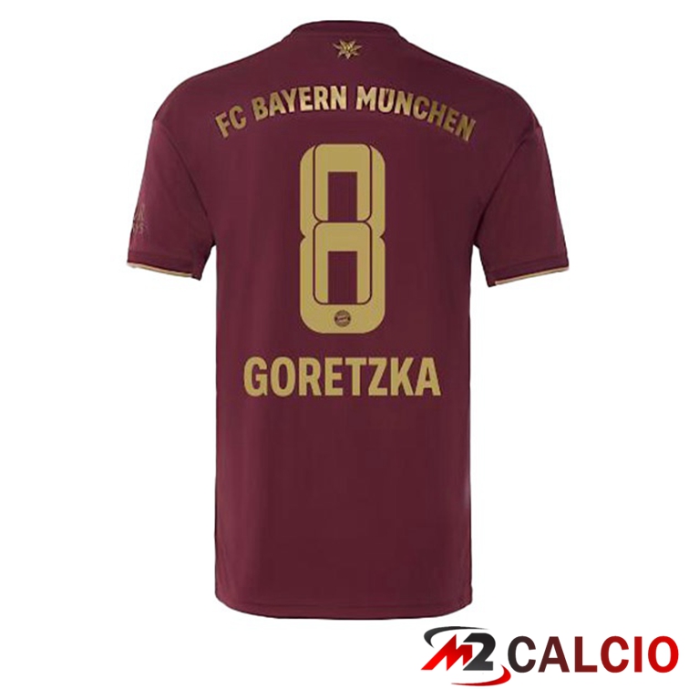 Maglie Calcio Bayern Monaco (Goretzka 8) Edizione Speciale Rosso 2022/2023