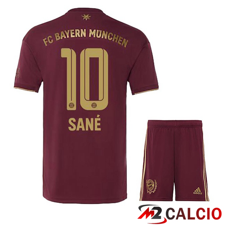 Maglie Calcio Bayern Monaco (Sané 10) Bambino Edizione Speciale Rosso 2022/2023