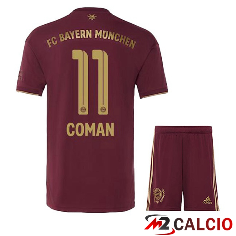 Maglie Calcio Bayern Monaco (Coman 11) Bambino Edizione Speciale Rosso 2022/2023