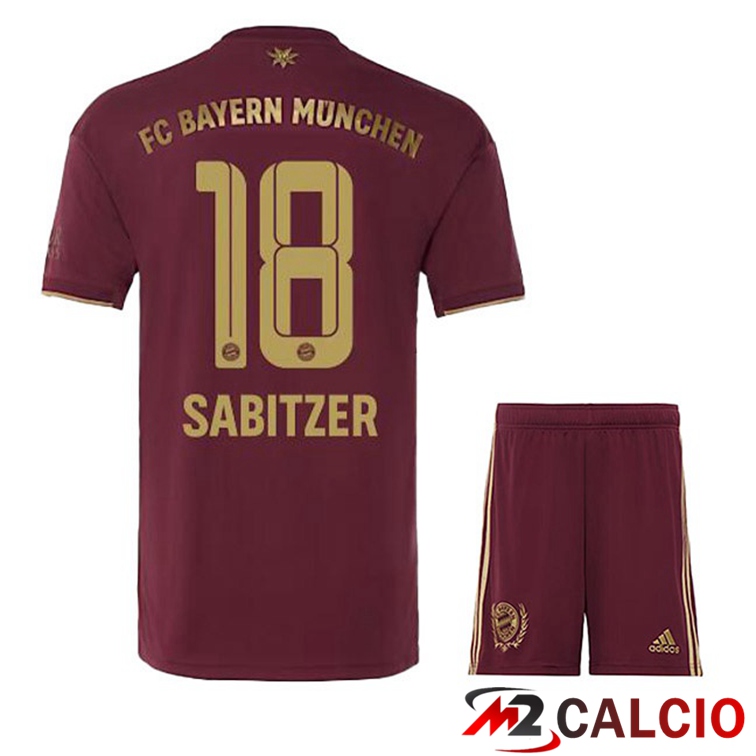 Maglie Calcio Bayern Monaco (Sabitzer 18) Bambino Edizione Speciale Rosso 2022/2023