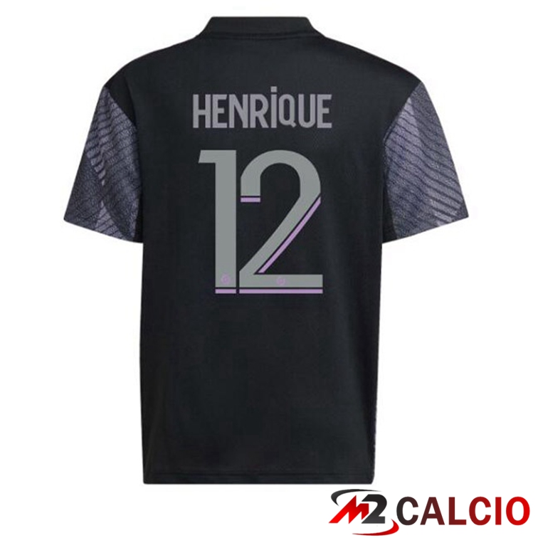 Maglie Calcio Lyon OL (HENRIQUE 12) Terza Nero 2022/2023