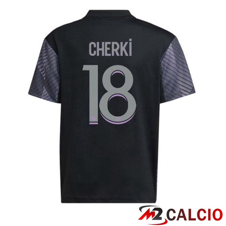 Maglie Calcio Lyon OL (CHERKI 18) Terza Nero 2022/2023