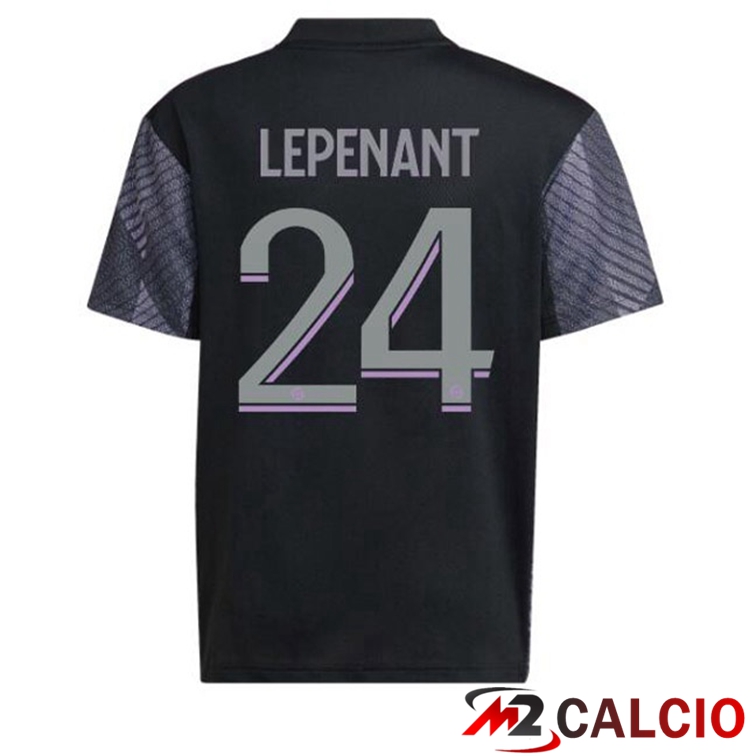 Maglie Calcio Lyon OL (LEPENANT 24) Terza Nero 2022/2023