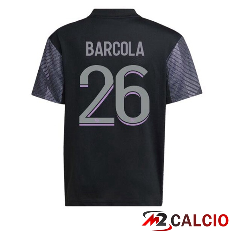 Maglie Calcio Lyon OL (BARCOLA 26) Terza Nero 2022/2023