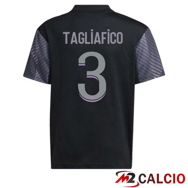 Maglie Calcio Lyon OL (TAGLIAFICO 3) Terza Nero 2022/2023