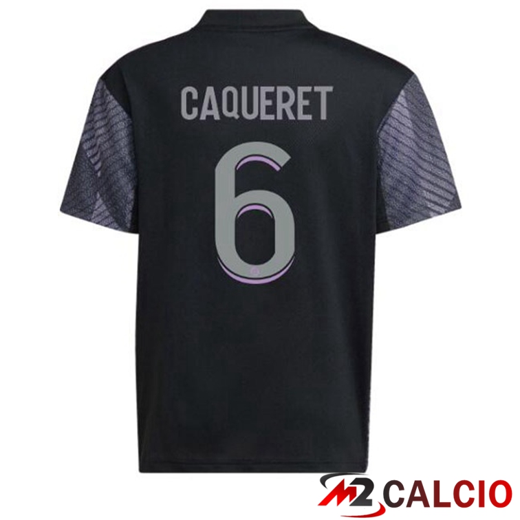 Maglie Calcio Lyon OL (CAQUERET 6) Terza Nero 2022/2023