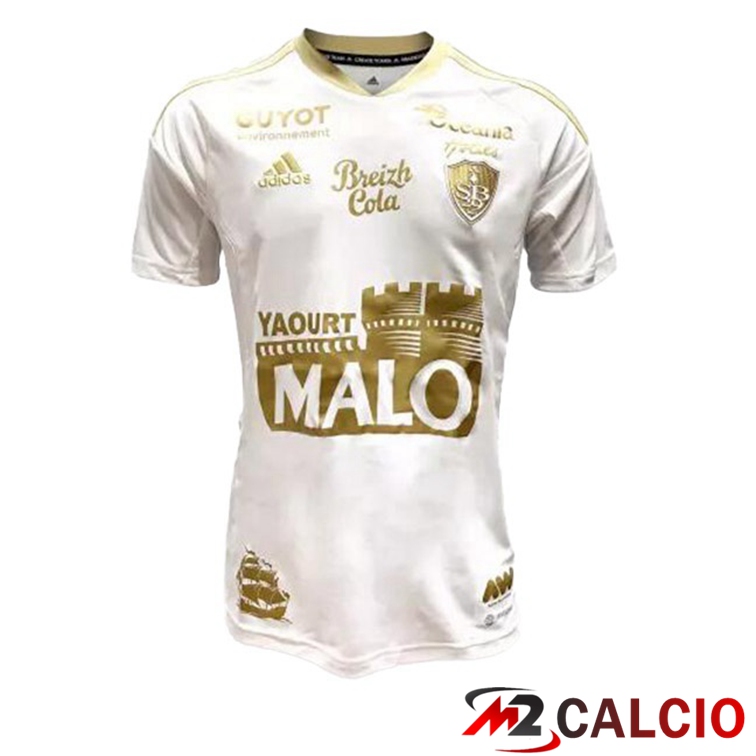 Maglie Calcio Stade Brestois Seconda Bianco 2022/2023