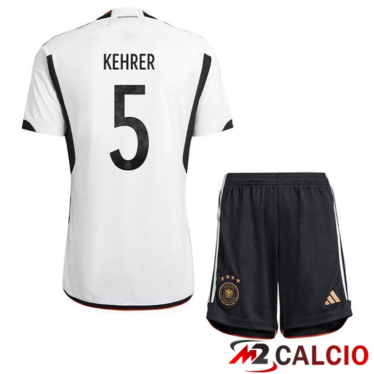 Maglie Calcio Germania (KEHRER 5) Bambino Prima Nero Bianco 2022/2023