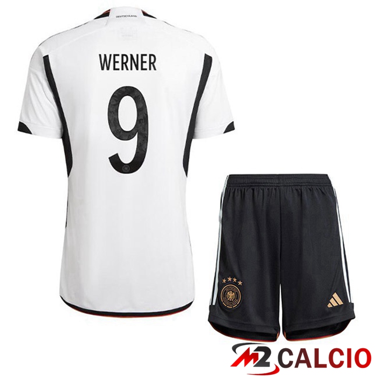 Maglie Calcio Germania (VOLLAND 9) Bambino Prima Nero Bianco 2022/2023
