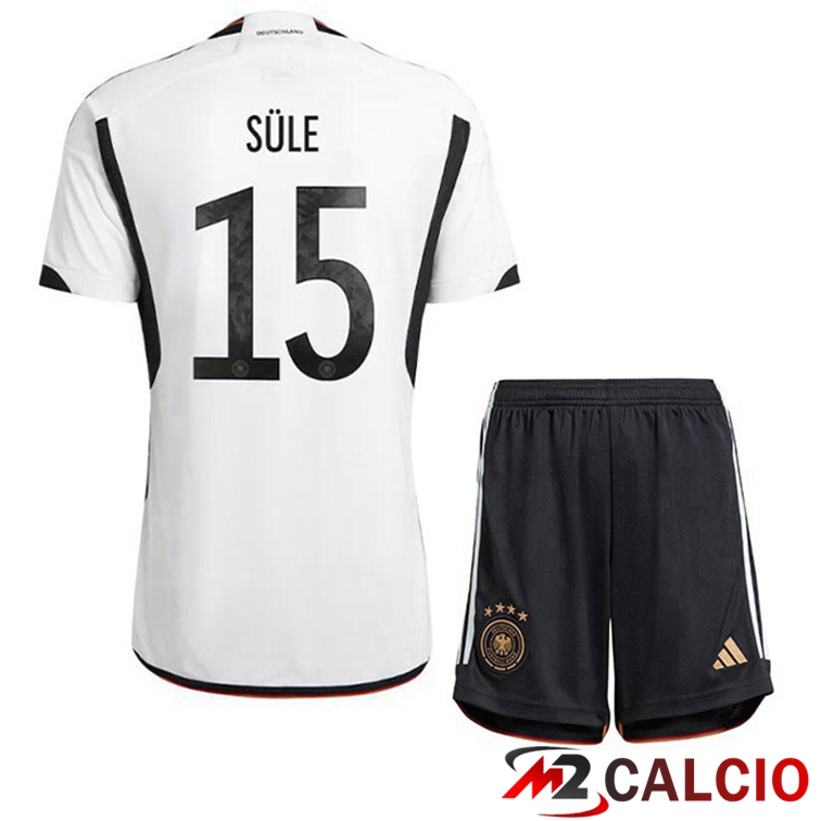 Maglie Calcio Germania (SULE 15) Bambino Prima Nero Bianco 2022/2023