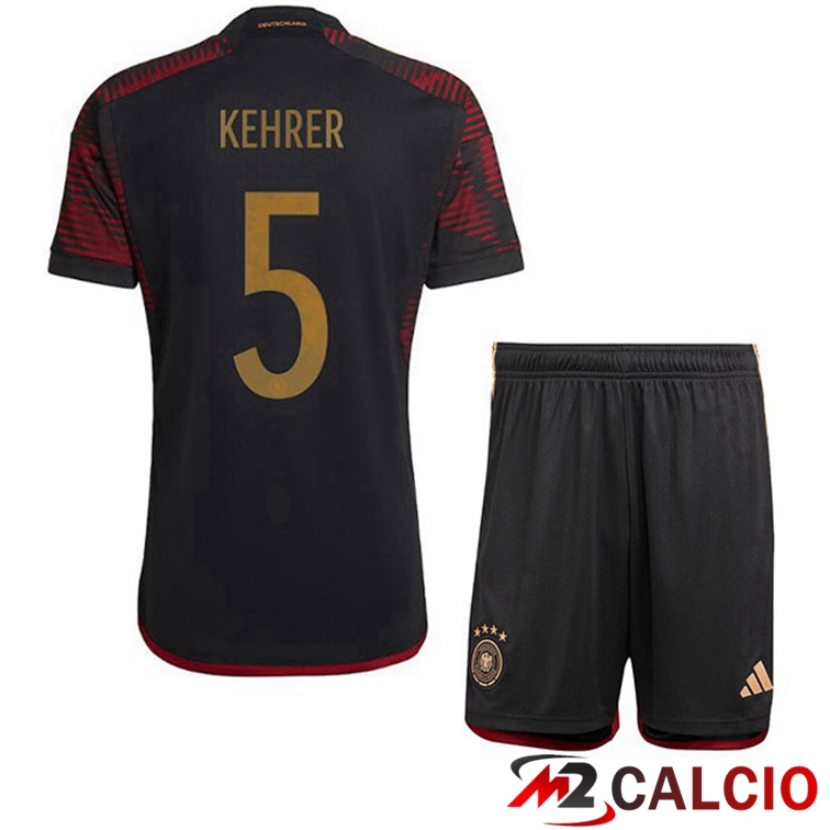 Maglie Calcio Germania (KEHRER 5) Bambino Seconda Nero 2022/2023
