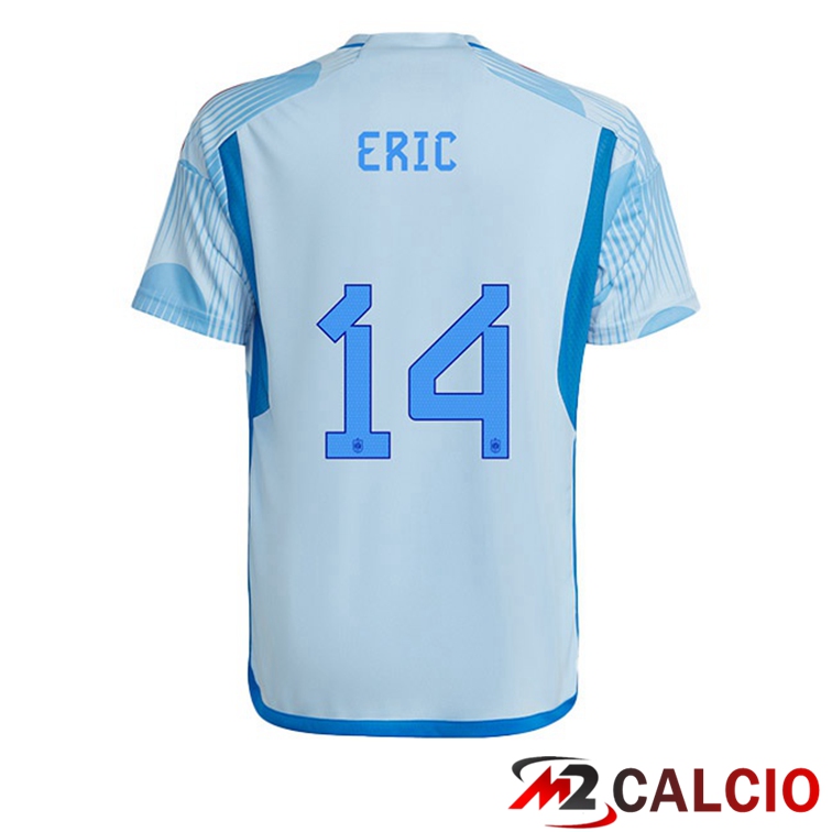 Maglie Calcio Spagna (ERIC 14) Seconda Blu Bianco 2022/2023