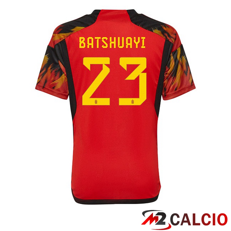 Maglie Calcio Belgio (BATSHUAYI 23) Prima Rosso 2022/2023