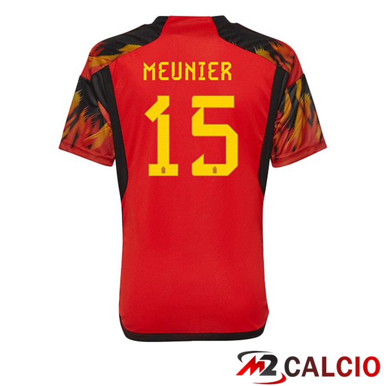Maglie Calcio Belgio (MEUNIER 15) Prima Rosso 2022/2023