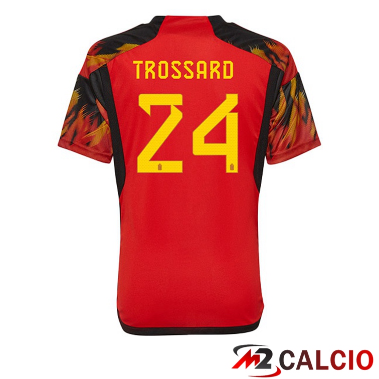 Maglie Calcio Belgio (TROSSARD 24) Prima Rosso 2022/2023