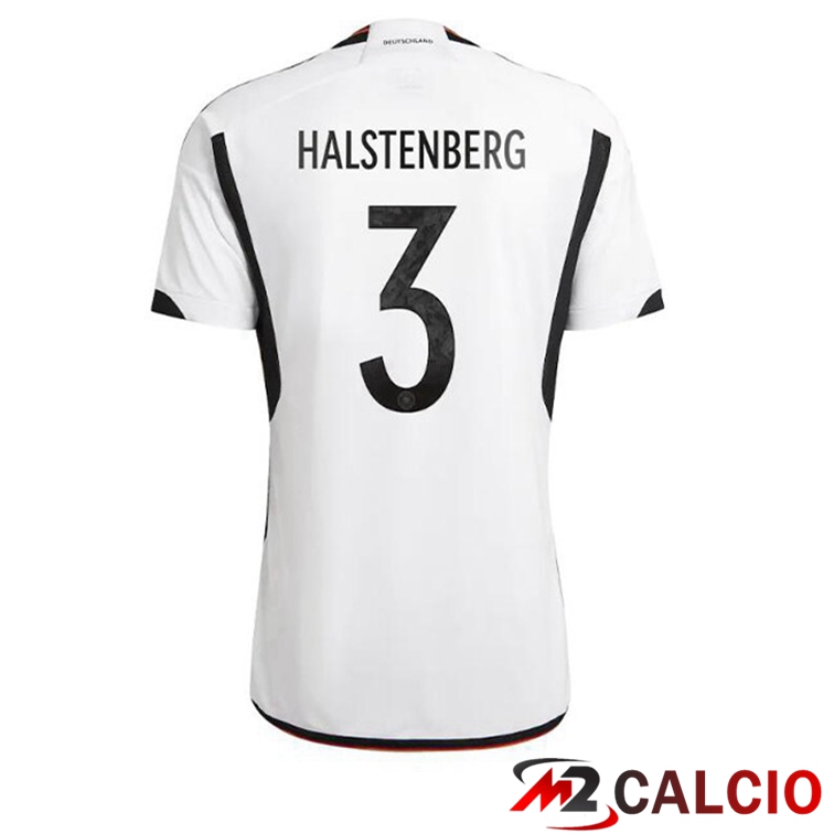 Maglie Calcio Germania (HALSTENBERG 3) Prima Nero Bianco 2022/2023