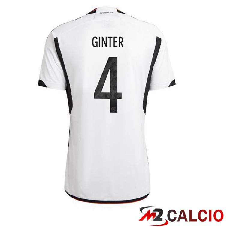 Maglie Calcio Germania (GINTER 4) Prima Nero Bianco 2022/2023