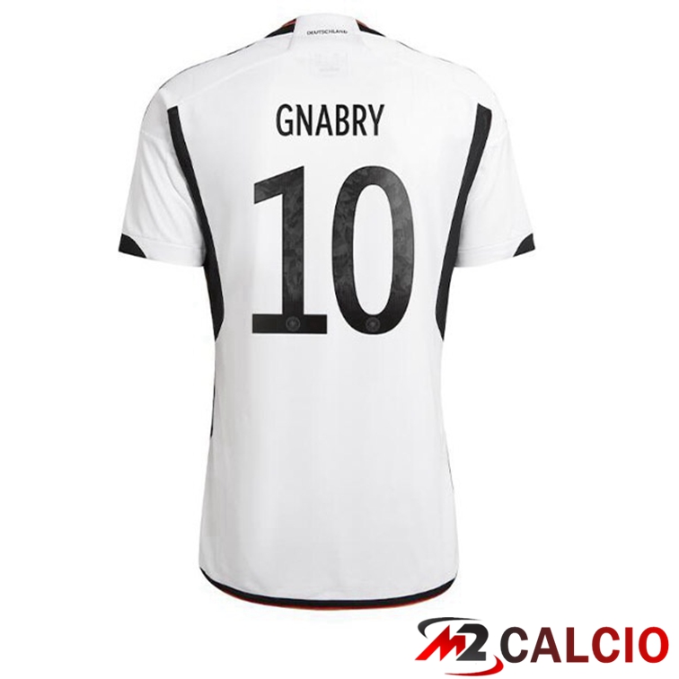 Maglie Calcio Germania (GNABRY 10) Prima Nero Bianco 2022/2023