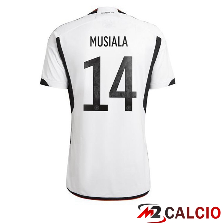 Maglie Calcio Germania (MUSIALA 14) Prima Nero Bianco 2022/2023