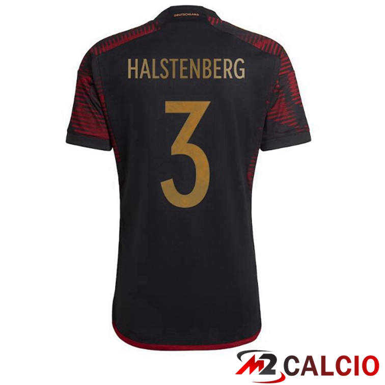 Maglie Calcio Germania (HALSTENBERG 3) Seconda Nero 2022/2023