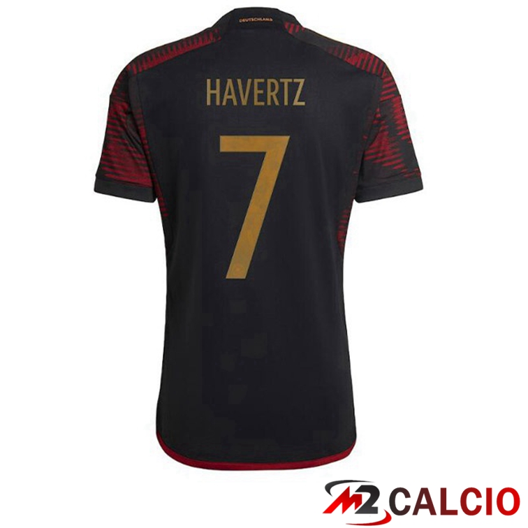 Maglie Calcio Germania (HAVerdeZ 7) Seconda Nero 2022/2023