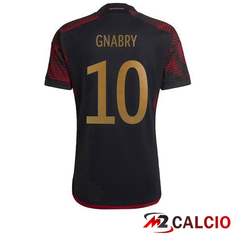 Maglie Calcio Germania (GNABRY 10) Seconda Nero 2022/2023
