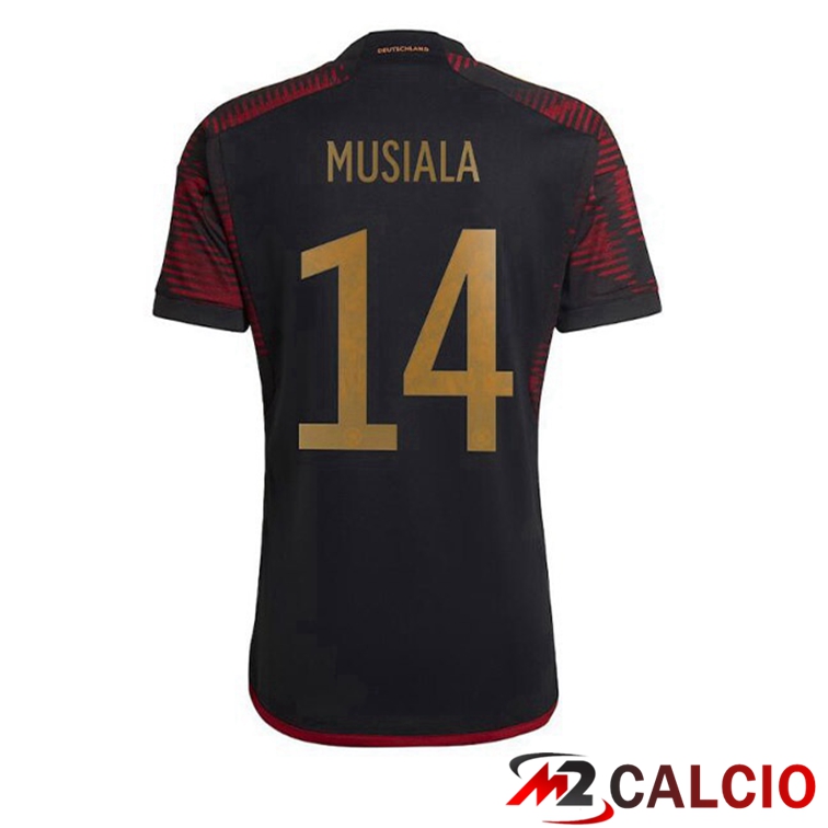 Maglie Calcio Germania (MUSIALA 14) Seconda Nero 2022/2023