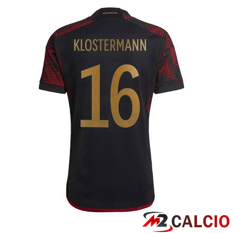 Maglie Calcio Germania (KLOSTERMANN 16) Seconda Nero 2022/2023