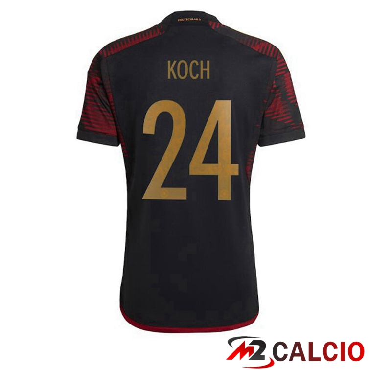 Maglie Calcio Germania (KOCH 24) Seconda Nero 2022/2023