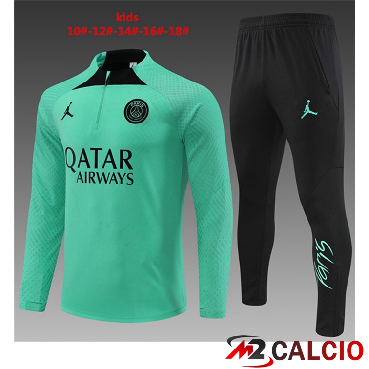 Tuta Calcio Paris PSG Bambino Verde 2022/2023