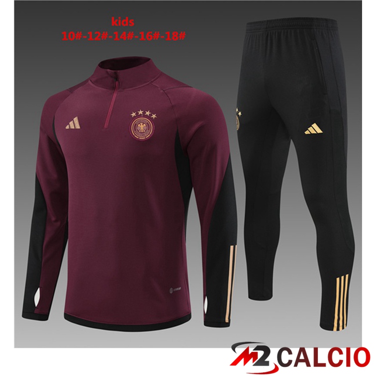Tuta Calcio Germania Bambino Rosso 2022/2023