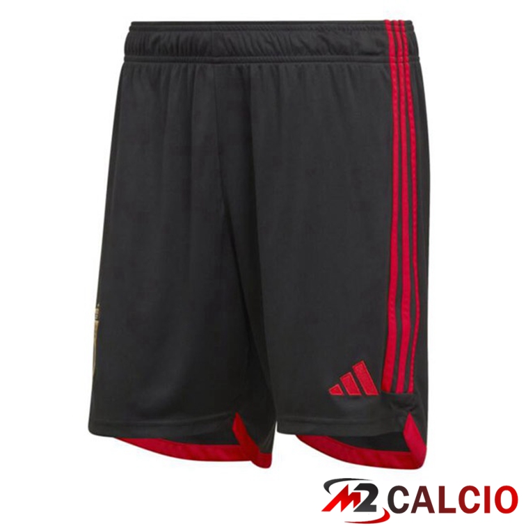 Pantaloncini Calcio Belgio Prima Nero 2022/2023